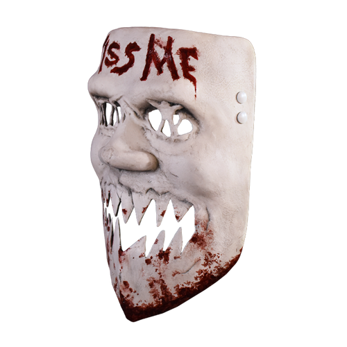 Left-side view of Kiss Me Mask