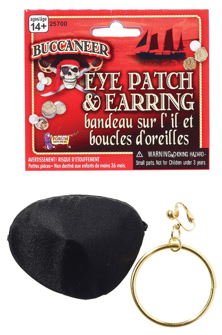 PIRATE PATCH AND EARRING