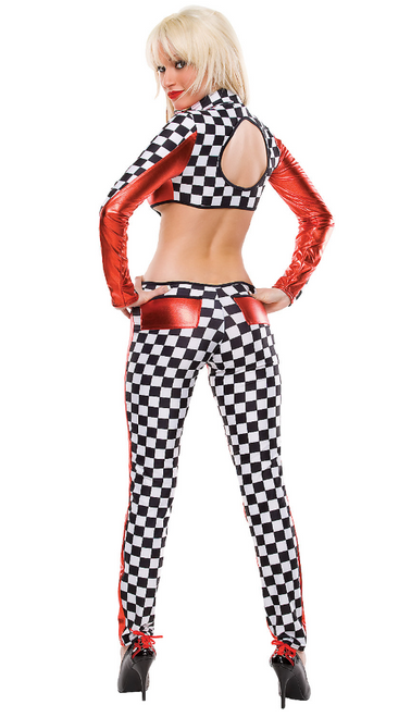 Women's Risky Racer Costume- back view