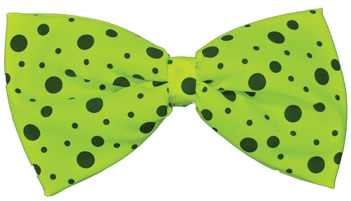 BOW TIE JUMBO NEON LIME GREEN