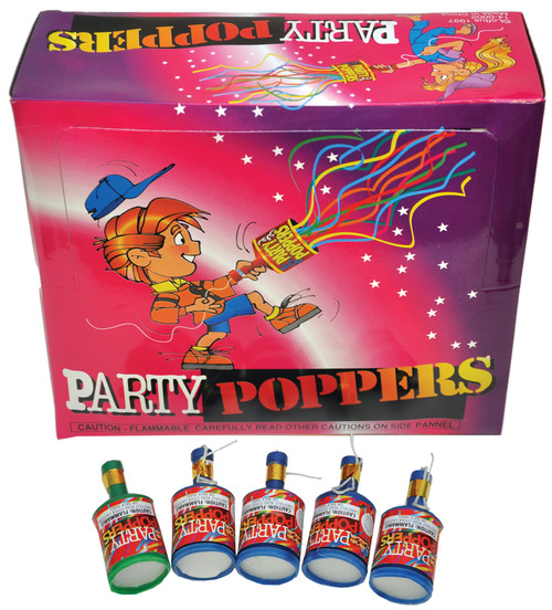 PARTY POPPER PKG OF 72