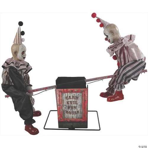 Animated See-Saw Clowns Prop