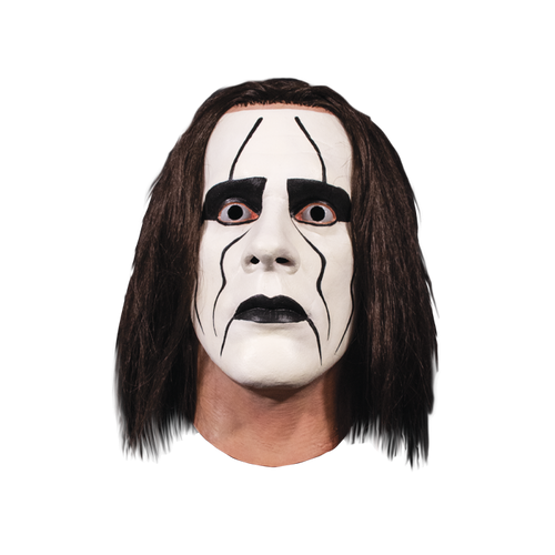 WWE Sting Full Head Latex Mask with Hair - Front