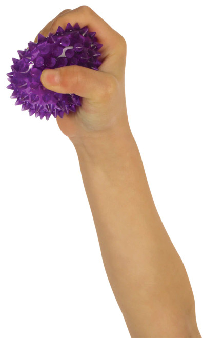 Flashing Spiky Ball- held in hand