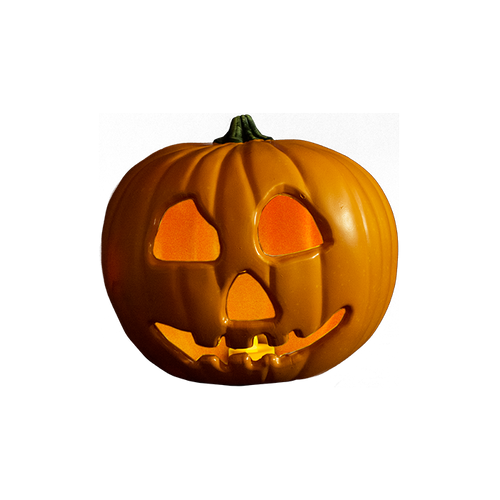 Light-up pumpkin prop