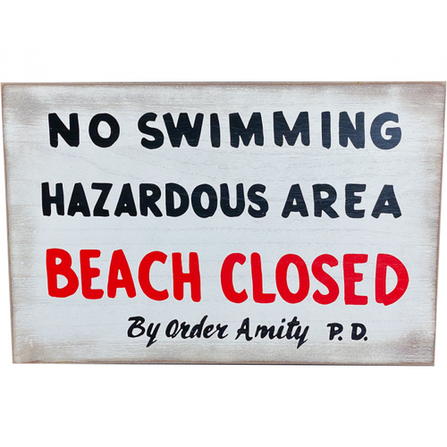 No Swimming Sign