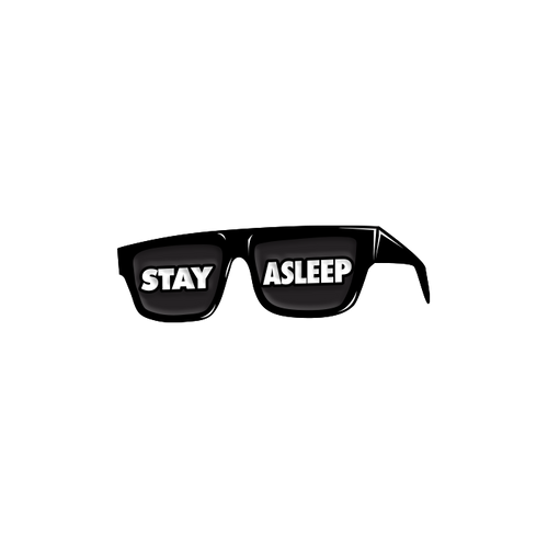 Stay Asleep Glasses Pin