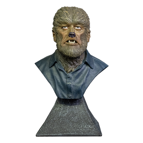 Front view of Wolfman Mini Bust