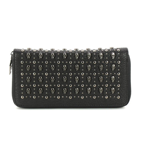 SKULL STUDS WALLET- Front View