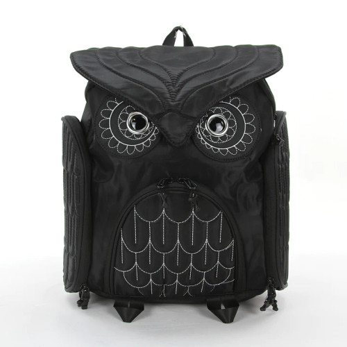 BLACK OWL BACKPACK- Front View