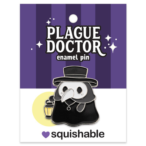 Enamel Pin - Plague Doctor- On packaging