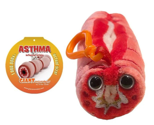 Asthma Keychain- With Informational Tag