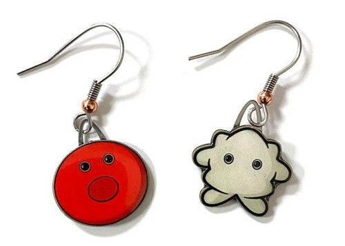 Blood Cell Earrings- Earrings Alone