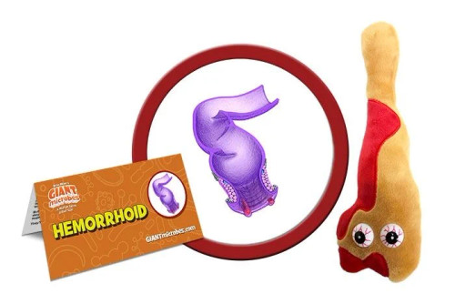 Hemorrhoid- With informational tag
