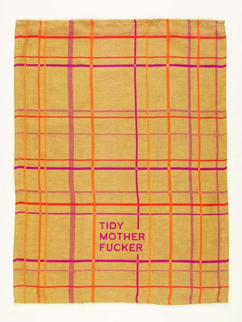 Tidy Motherfucker Dish Towel- unfolded