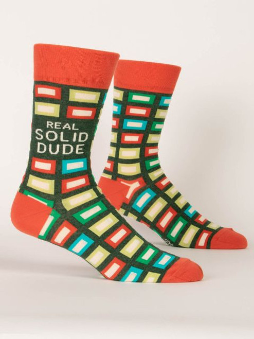 Real Solid Dude Men's Socks- side view