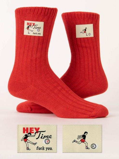 Hey Time Fuck You Tag Socks S/M