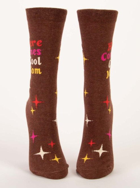 Here Comes Cool Mom Crew Socks- front view