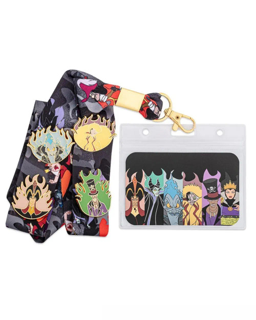 Disney Villains Lanyard With Enamel Pins