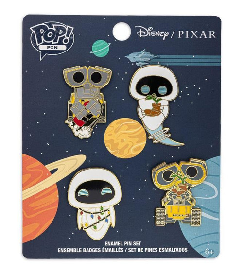POP! Wall-E Earth Day 4 Piece Pin Set- on package