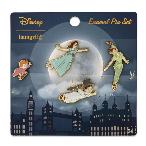 Peter Pan 4 Piece Pin Set- on packaging
