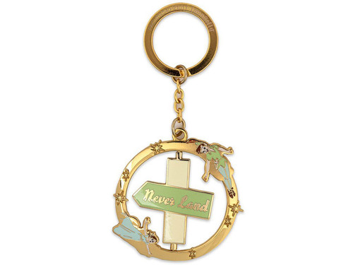 Peter Pan Spinning Keychain- front side