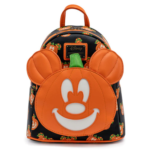 Mick-O-Lantern Glow In The Dark Mini Backpack- front view