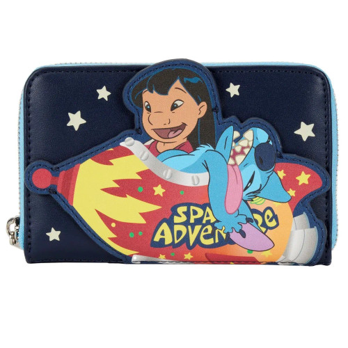 Lilo And Stitch Space Adventure Glow In The Dark Wallet- front view