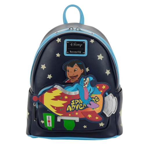 Lilo And Stitch Space Adventure Glow In The Dark Mini Backpack- front view