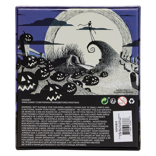 NBC Jack Skellington Mixed Emotions Pin Set- back view of box