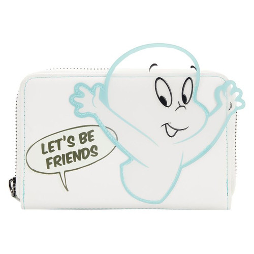 Casper The Friendly Ghost "Let's Be Friends" Glow in The Dark Wallet- front view