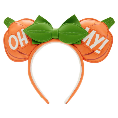 Minnie Mouse Pumpkin Oh My Ears Glow In The Dark Headband- front view