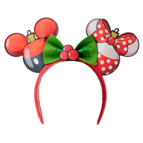 Mickey and Minnie Ornament Headband- front view