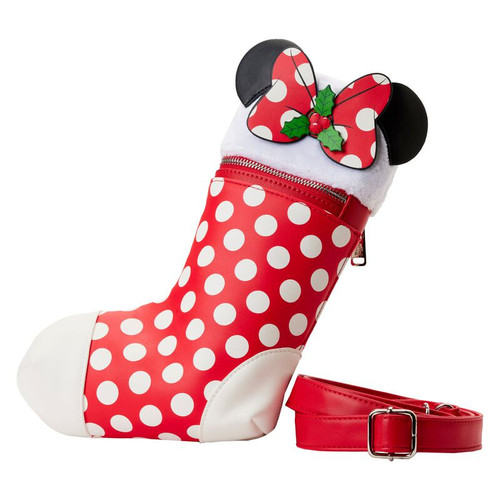 Minnie Mouse Stocking Cosplay Crossbody Bag- front view