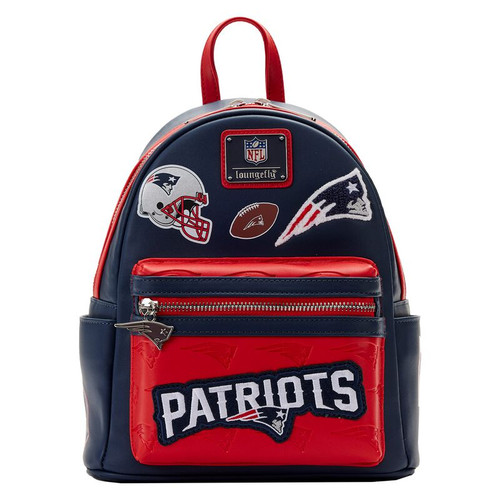 NFL New England Patriots Patches Mini Backpack- front view