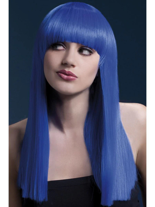 Neon Blue Alexia Wig