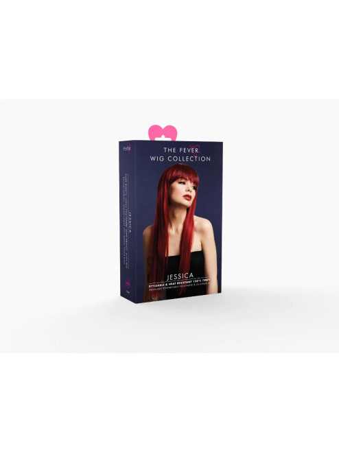 Ruby Red Jessica Wig- box