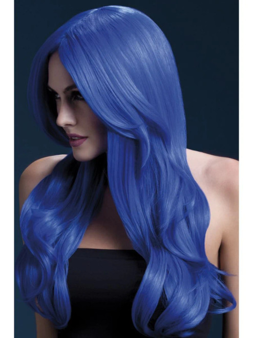 Neon Blue Khloe Wig