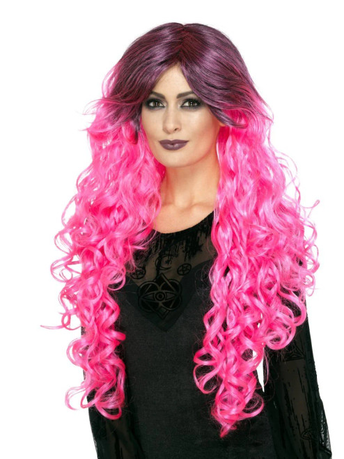 Neon Pink Gothic Glamour Wig