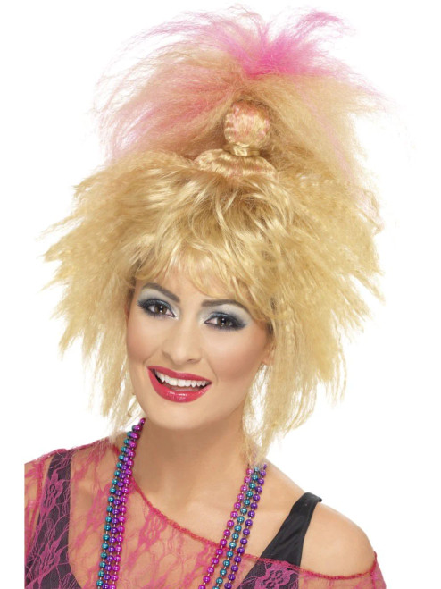 80s Trademark Crimped High Ponytail Wig