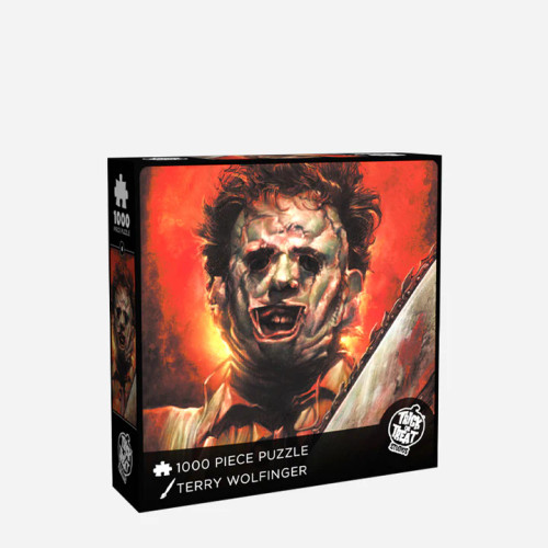 The Texas Chainsaw Massacre- Leatherface Jigsaw Puzzle- front of box