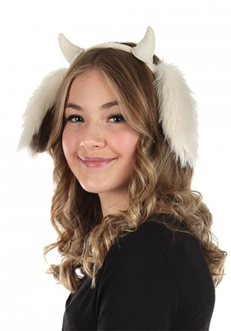 Goat Ears & Horns Headband- worn by model