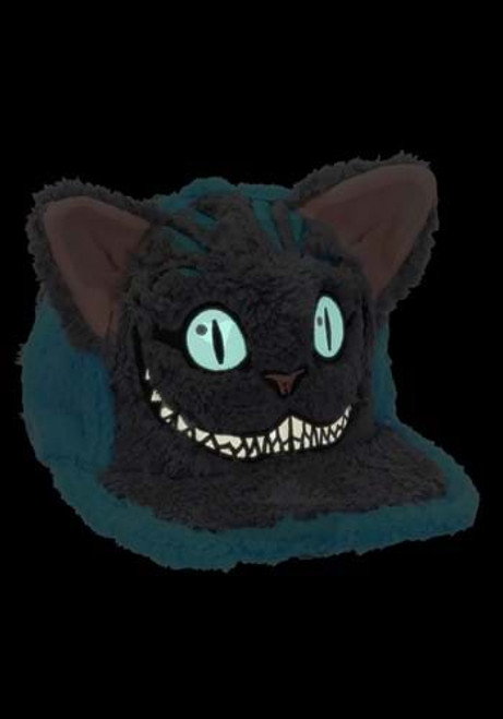 Alice in Wonderland- Cheshire Cat Fuzzy Cap- glowing in the dark