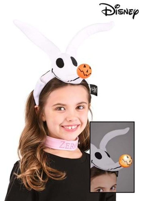 Nightmare Before Christmas- Zero Headband & Collar Set- worn by child model