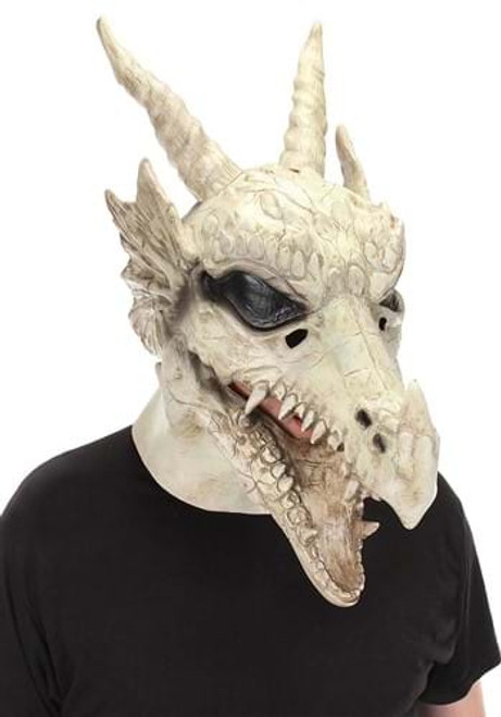 Dragon Skull Mouth Mover Mask- worn by model