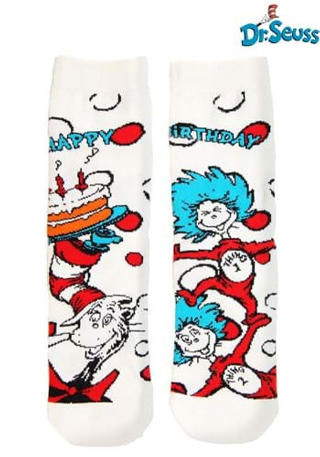 Dr. Seuss- The Cat in The Hat Kids Birthday Socks