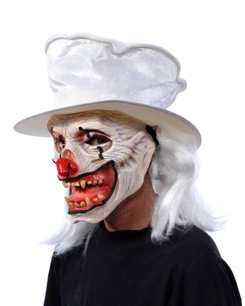 That's Not Funny Evil Clown Mask- left angled view