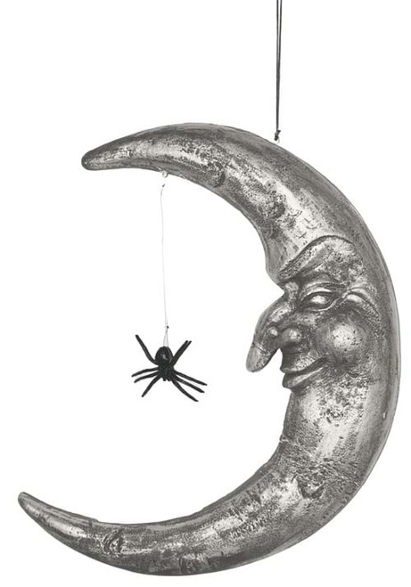 Hanging Moon with Spider