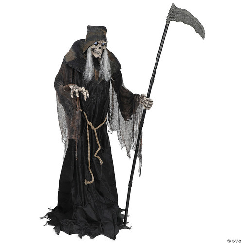 6' Lunging Reaper w/ Digital Eyes Animated Prop