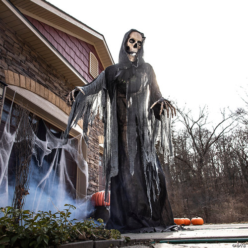 10' Towering Reaper Animated Prop- displayed in yard